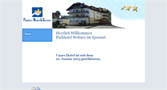 Desktop Screenshot of parkhotel-wehner.de